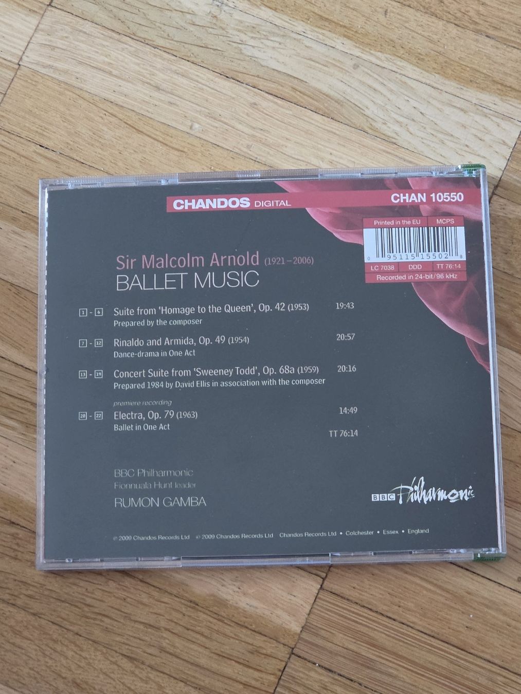CD: CD: Sir Malcolm Arnold: Ballet Music: BBC Philharmonic – Usato da Aesch BL venduto da immon 1