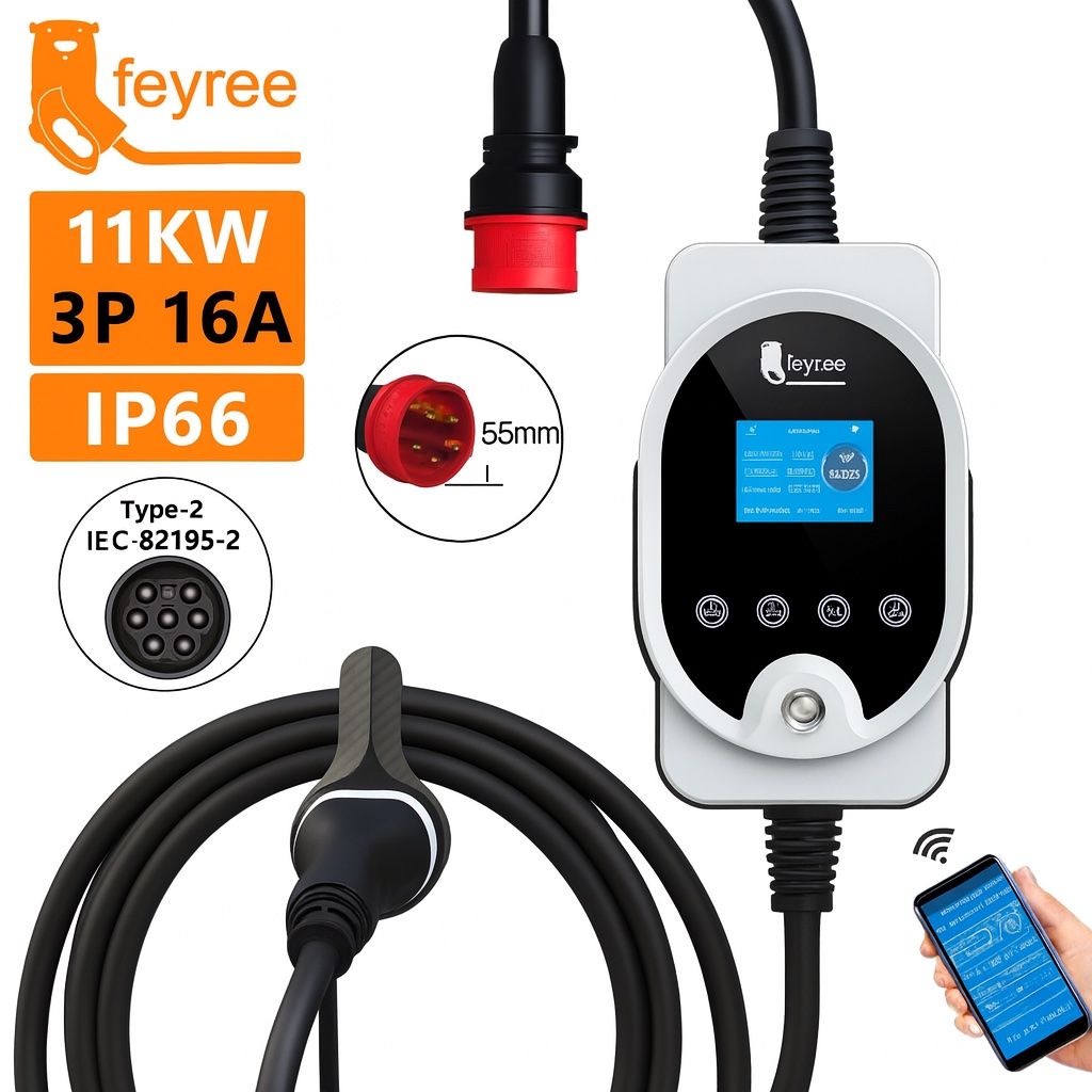 Caricabatterie: Feyree Typ 2 Portables EV Ladegerät 11 kW, 16 A – Nuovo e nell'imballaggio originale da Aathal-Seegräben venduto da ECOPLUG