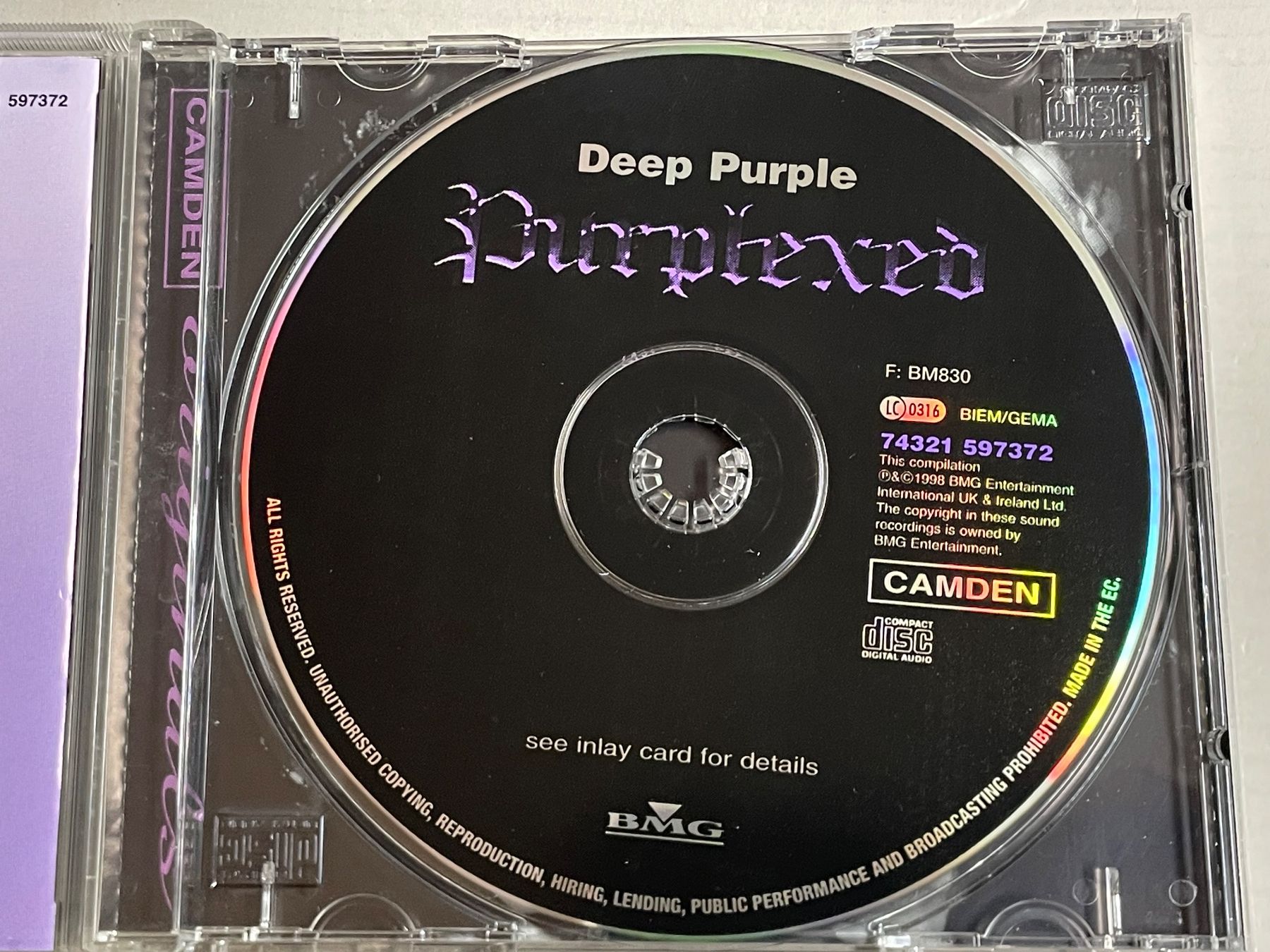 CDs: Deep Purple-Purplexed CD – Gebraucht aus Muri b. Bern von AdidasCollector 2