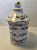 Limoges Cocaine Dose mit Deckel Goldrand 🇨🇭