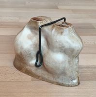 Antike zweiteilige Keramik-Backform, Bisquitform Bisquithase