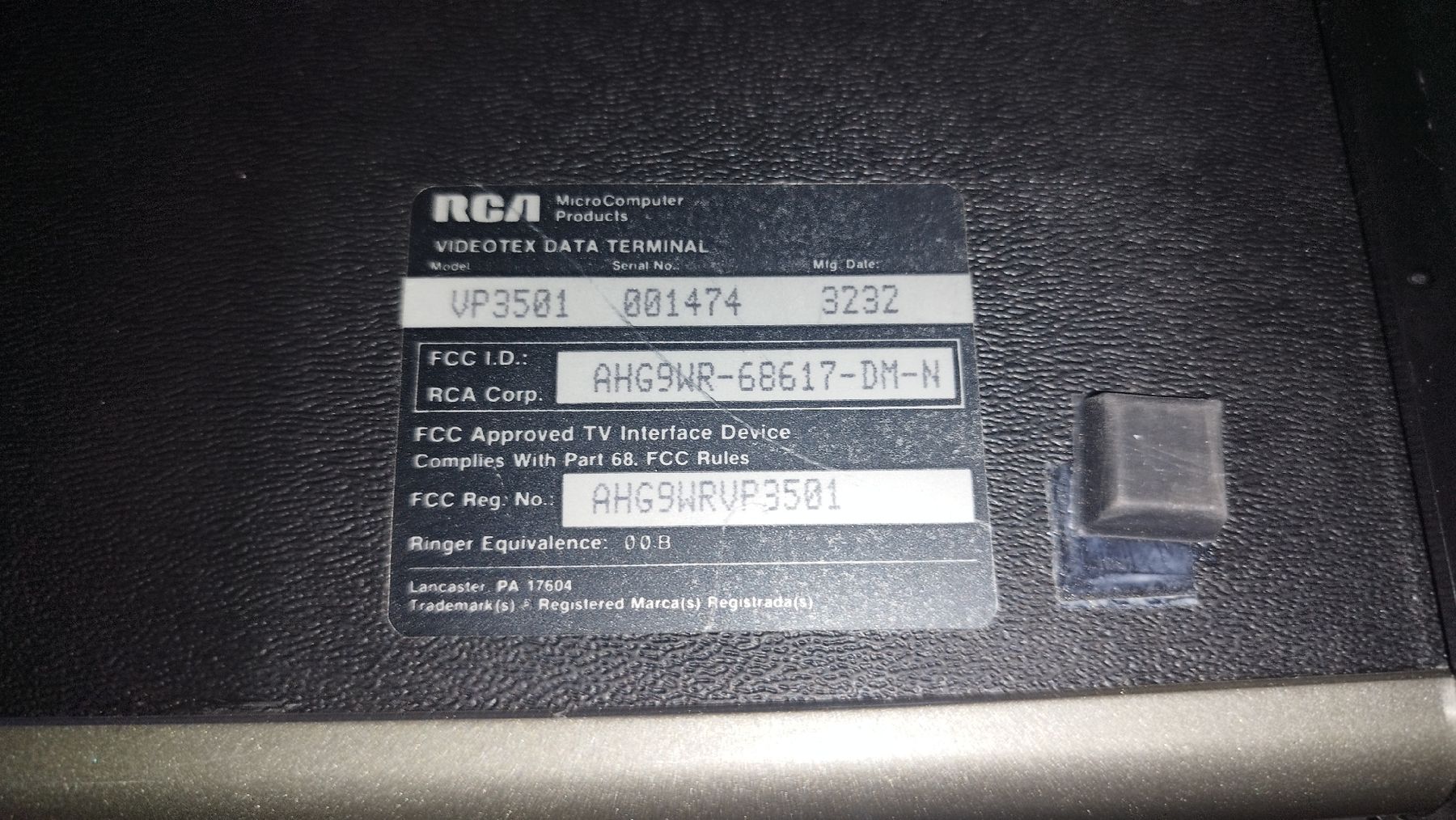 PCs: RCA VP3501 Videotex + monitor – D'occasion à Domdidier par look80486 4