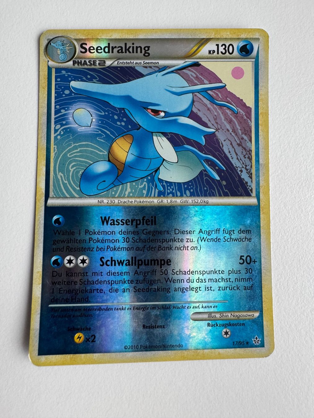 Pokémon Carte collezionabili: Kingdra / Seedraking (UL 17) - Reverse Holo - DE – Usato da Gossau ZH venduto da card-art