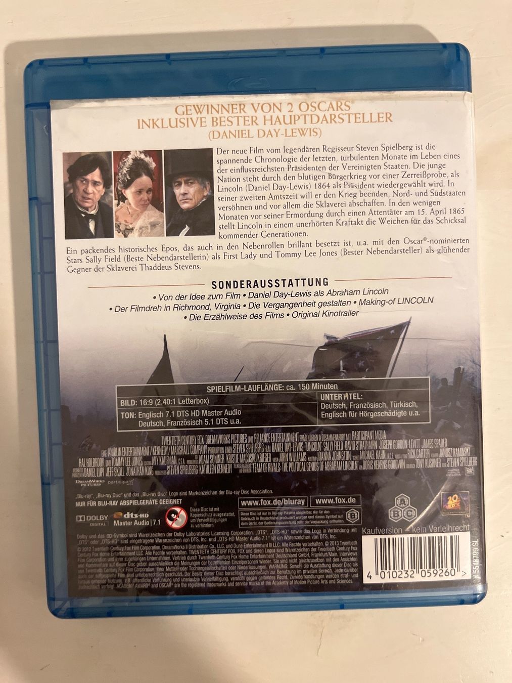 Alle DVDs: LINCOLN (2013) Blu-ray – Neu (gemäss Beschreibung) aus Sierre von black.box 1