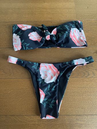Bikini mit Rosen Neu Gr S