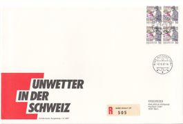 SBK W66 im 4er-Block FDC Grossbrief