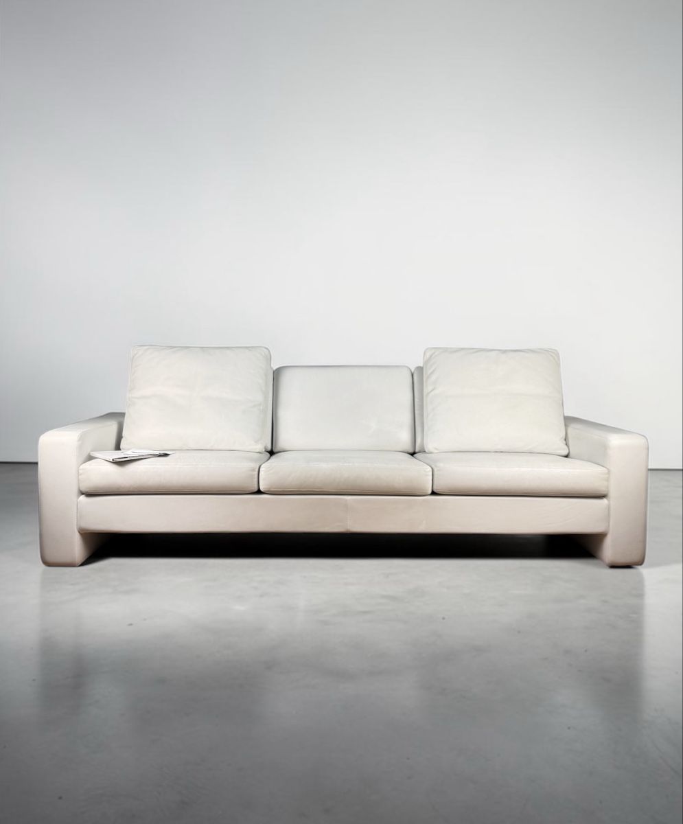Sofas: COR Germany 3-Sitzer-Sofa, echtes Nappaleder, cremeweiß – Gebraucht aus Bachenbülach von Sofalab.swiss 1