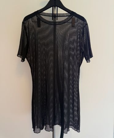 Robe de plage noire transparente - Taille S/M