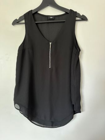 Yes Or No Damen Top Gr. M Schwarz – V-Ausschnitt