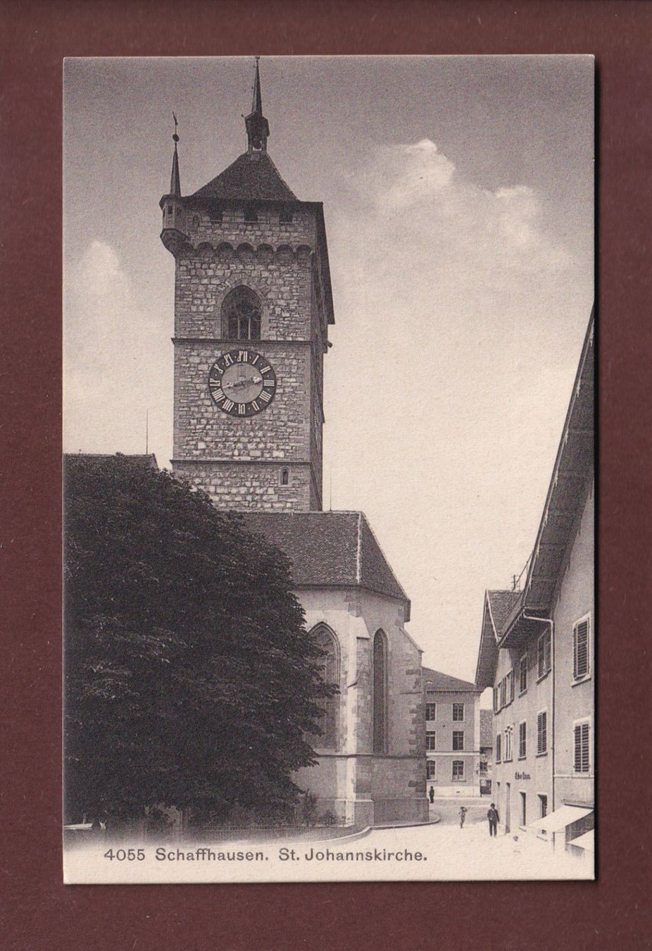 Ansichtskarten: SCHAFFHAUSEN - St. Johannskirche – Gebraucht aus Pully von nicecards