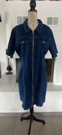 Jeanskleid mit Reissverschluss Gr. XL