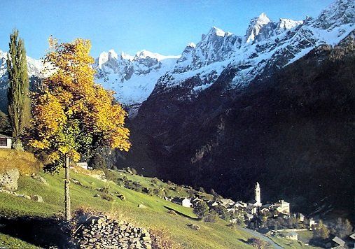 Ansichtskarten: SOGLIO mit Sciora- und Bondascagruppe – Gebraucht aus Jona von philajona