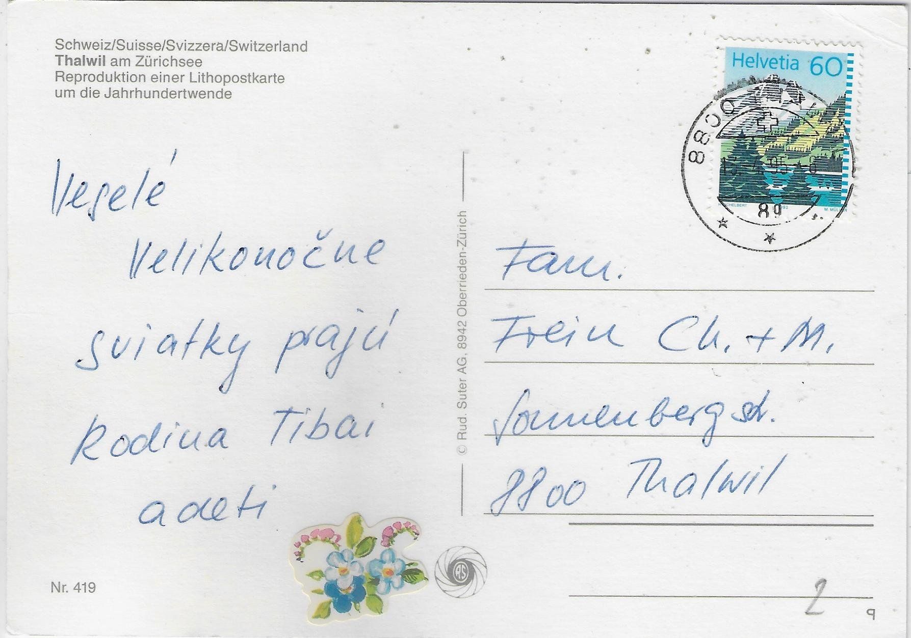 Cartoline postali: Gruss aus Thalwil - Repro – Usato da Ettingen venduto da Kartenplanet 1