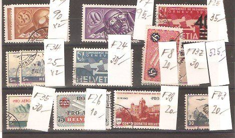 Alle Briefmarken: Flugpost 13 gute Werte – Neu und originalverpackt aus Lausanne von Whorvath