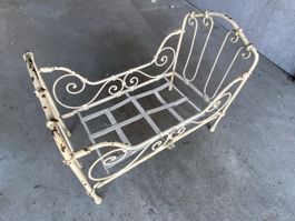 Eisenbett für Puppen, Shabby, Antik