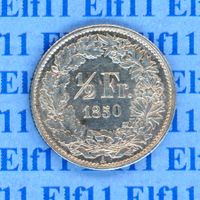 CHF___0.50 1850 stgl * nigelnagelneu! 50 Rappen