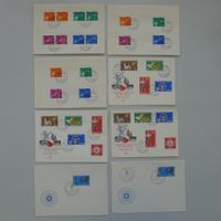 1952-1955, 8 Satzbriefe mit tollen FRANKATUREN, günstig !