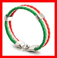 Armband Italien Fan Fussball Schmuck Rot Weiss Grün Calcio