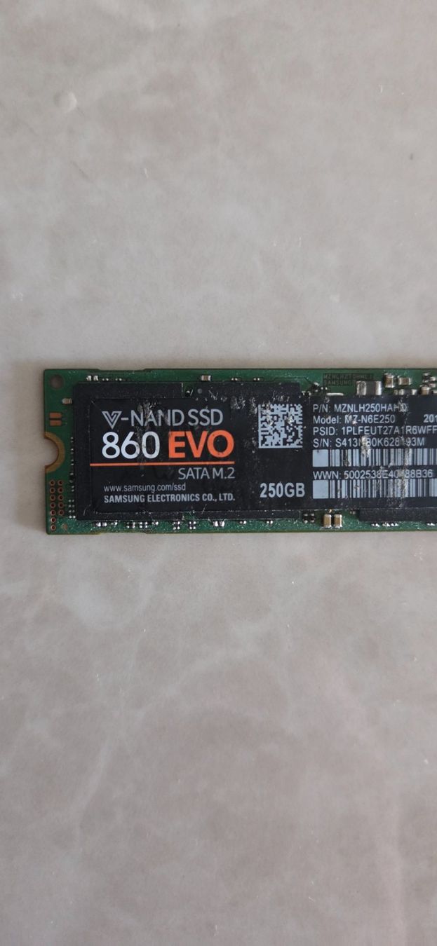 Samsung Harddisks: Samsung 860 Evo 250GB M.2 SSD – Gebraucht aus Zihlschlacht von vogelgrip 1