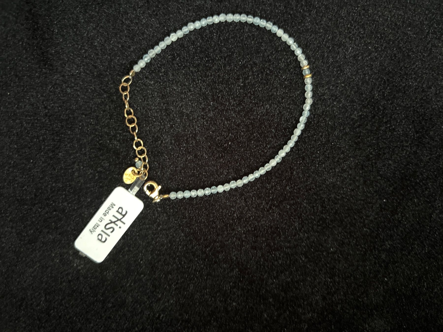 Bracciali & Braccialetti: Neues Armband mit aquamarin – Nuovo e nell'imballaggio originale da Thun venduto da Studi1974