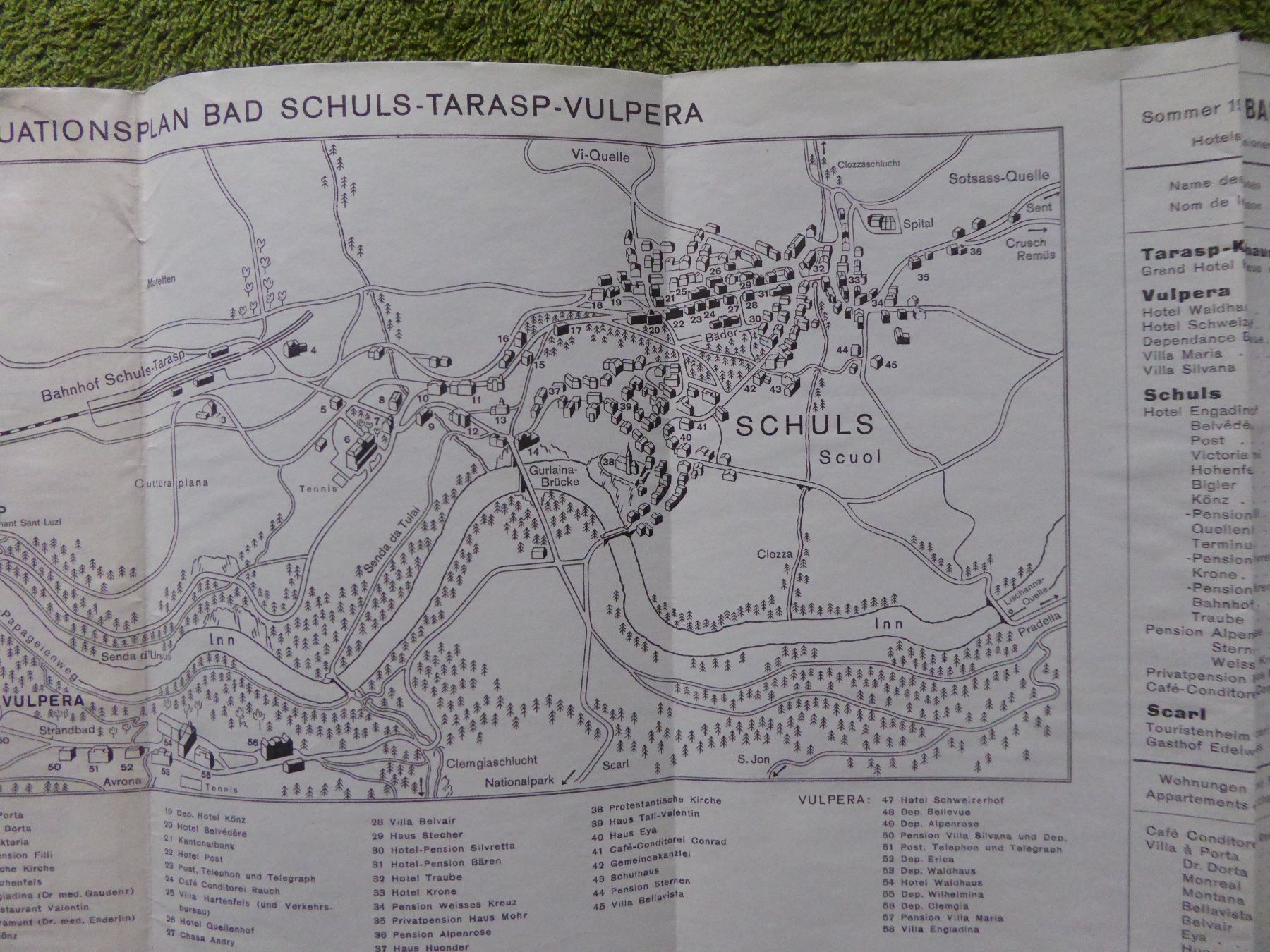 Dokumente: Bad Schuls -Tarasp -Vulpera, Prospekt – Gebraucht aus Affoltern am Albis von Cadorso 2