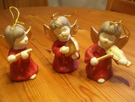 3 herzige,musizierende Weihnachts-Engeli