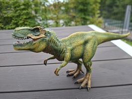 Dinosaurier Tyrannosaurus Rex Figur gruen guter Zustand