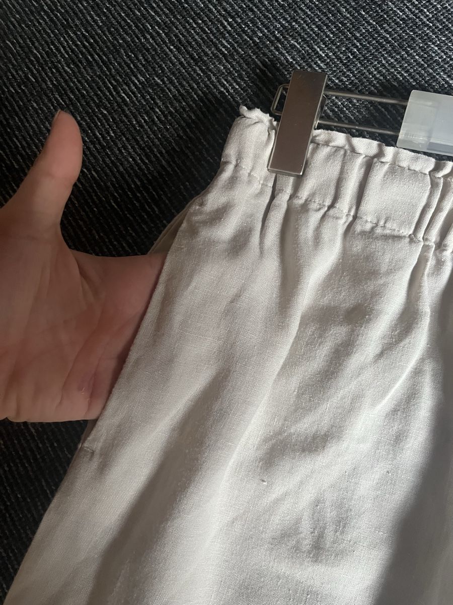 Mango Pantaloni: Mango Hose, Gr. S, Beige, Leinen – Usato da Innertkirchen venduto da salmalo 1