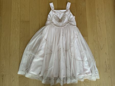 H&M Kleid, Grösse 134, rosa mit Tüll, Top!