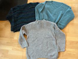 3 warme Pullover in ca. Gr. 42