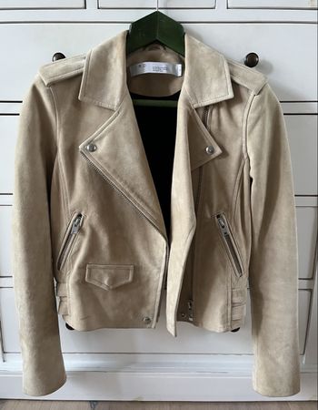 IRO Paris Wildlederjacke, Gr. 36 - perfekt für den Frühling