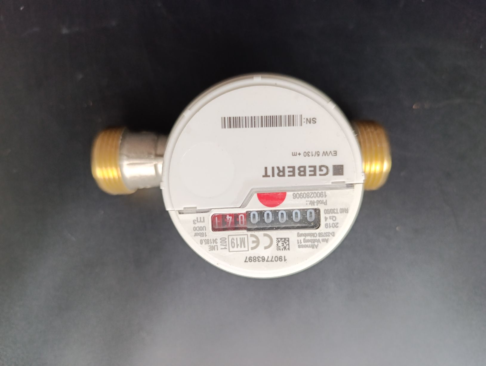 Misurare: Neue GEBERIT Pusch Fit Wasserzähler G1" PN 16, – Nuovo e nell'imballaggio originale da St. Margrethen SG venduto da alfapeugeot10 2