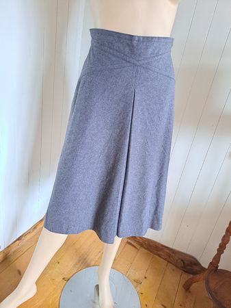 ELKONT  70s Vintage Woll Jupe A-Linie Rock Highwaist 34 XS