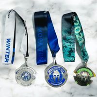 Lot de 3 médailles Spartan Race 2021/2022