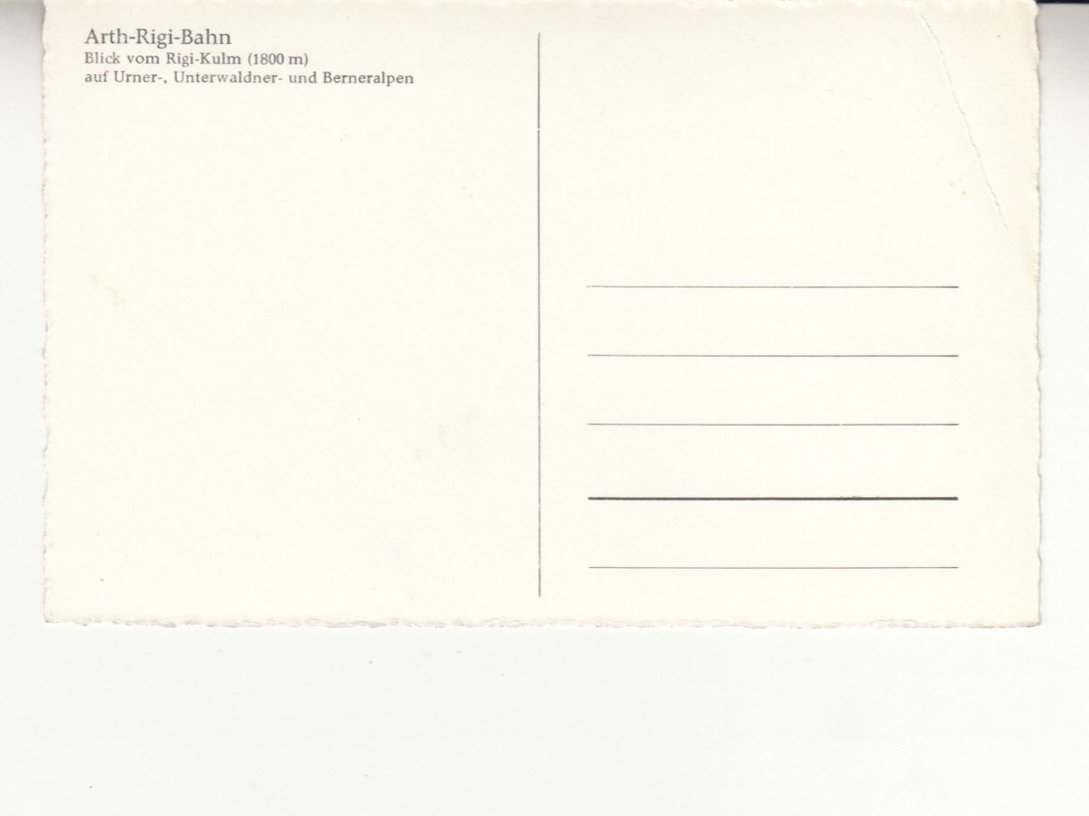 Cartoline postali: Art Rigi Bahn ca. 1950 – Usato da Bürglen TG venduto da StampGraf 1