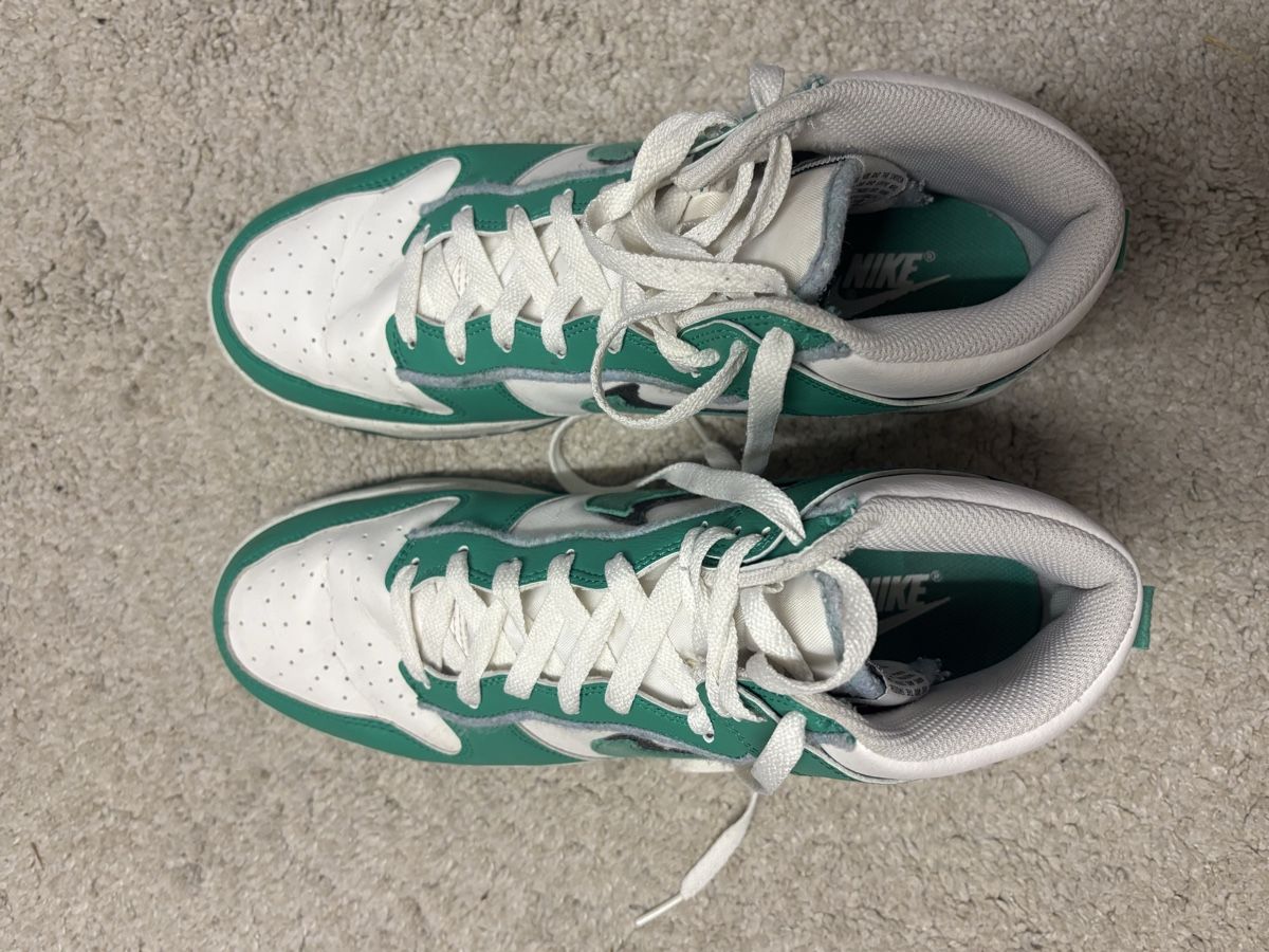 Nike Herrenschuhe: Nike Dunk High weiss/grün – Gebraucht aus Wil SG von Ilaria.v 1
