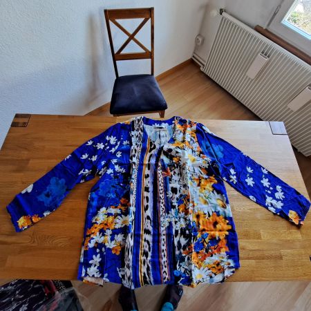neue lang arm bluse bunt, grösse 42