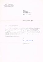 Paul Burkhard 1911-77 Autogramm signiertA4-Brief O mein Papa