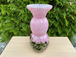 sehr schöne Vintage Vase aus Glas