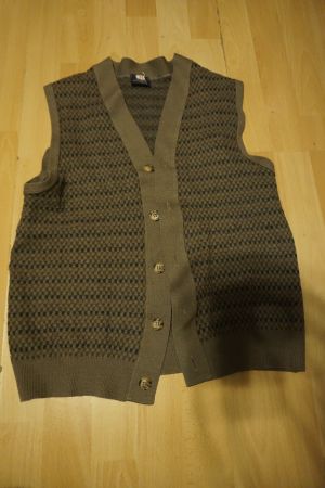 Retro Strickweste / Gilet, Grösse L