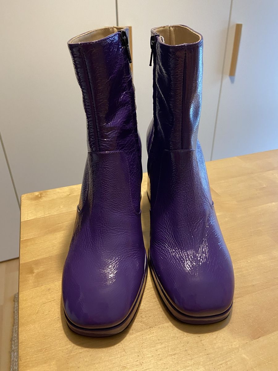 Scarpe da donna: Violette Lackstiefeletten – Nuovo (secondo la descrizione) da Binningen venduto da Dodo21 4