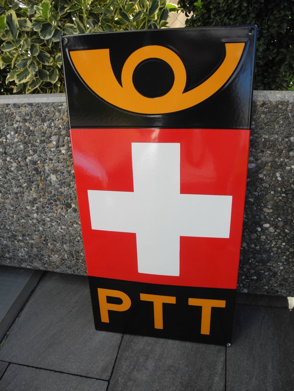 Schilder: GROSSES PTT EMAILLESCHILD – Neu (gemäss Beschreibung) aus Reinach AG von Huckleberrysix