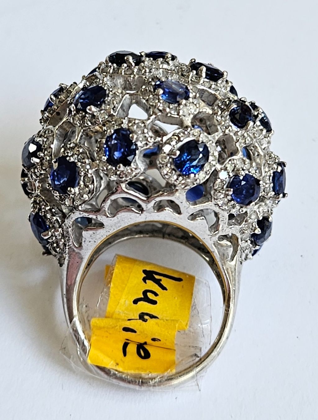 Anelli: Spektakulärer Saphir-Brillant-Ring – Nuovo (secondo la descrizione) da Zürich venduto da Bieter04 3
