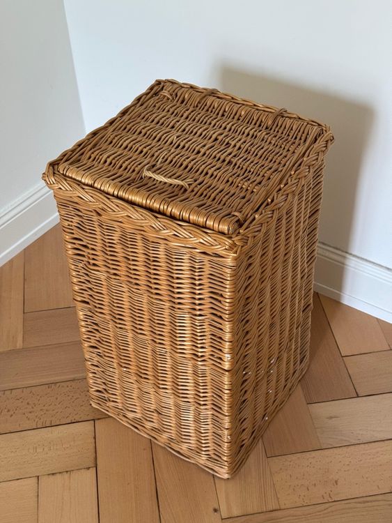 TOBBOMEY Korb Aus Rattan Mit Deckel Geflochtener Produktbild-Vorschau 6