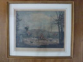 Wunderschöner und grosser Jagdstich von Chalon / Ward - 1821