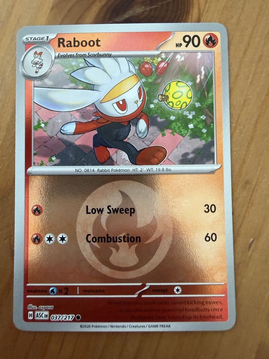 Pokémon Cartes à collectionner: Raboot (ASC037) – Neuf (Voir description) à Vevey par Matx
