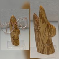 cooler Holz Brillenständer Face Brille Ständer handmade