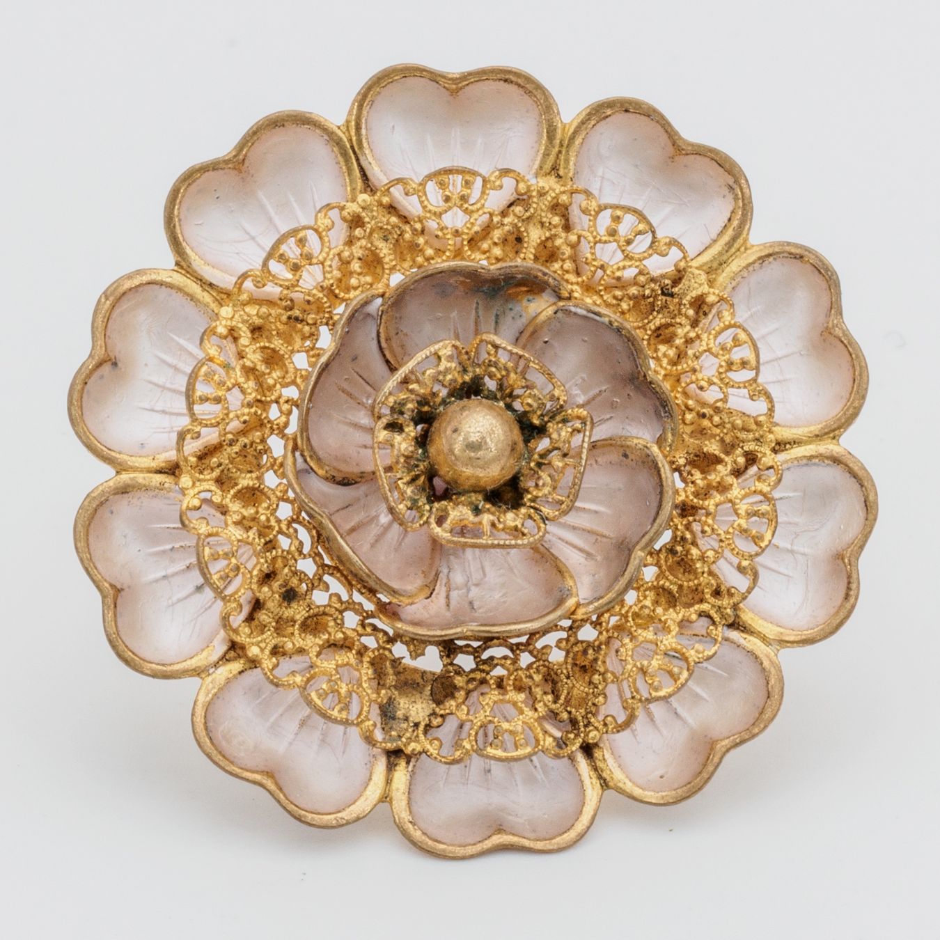 Spille & Fermagli: Antike Gebrüder Neiger Brosche in Blumenform – Usato da Zürich venduto da nostalgic_treasures
