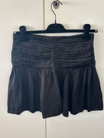Zadig & Voltaire black silk mini skirt size 36 new