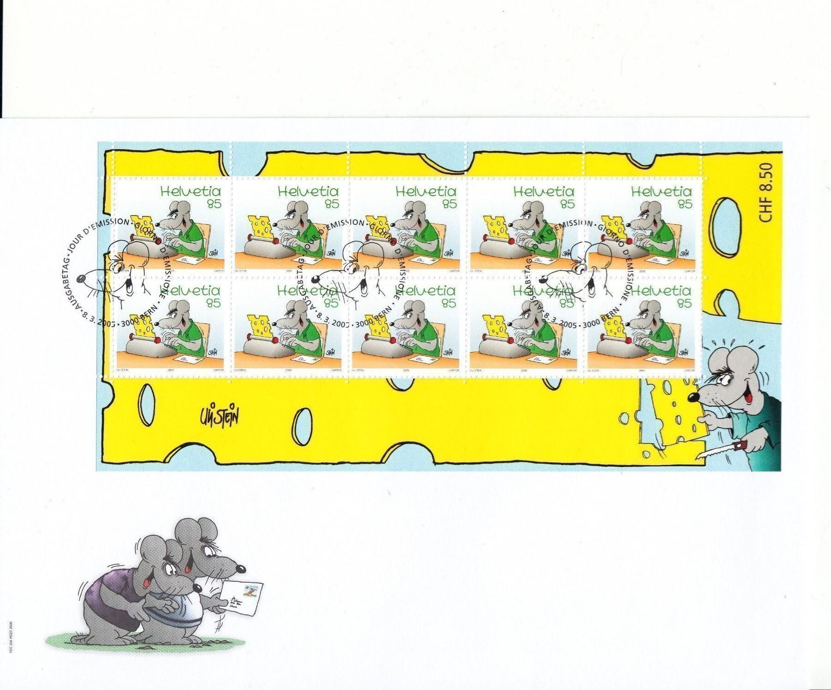 Tutti i francobolli: SBK 1158-1159 KB FDC mit ET, Kat. 85.- – Usato da Bürglen TG venduto da StampGraf 2